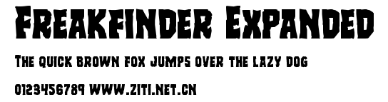 Freakfinder Expanded.ttf字體轉換器圖片