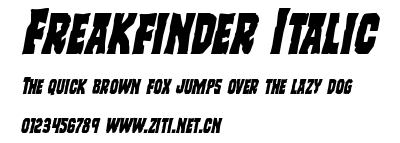 Freakfinder Italic.ttf字體轉換器圖片