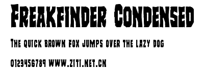 Freakfinder Condensed.ttf字體轉換器圖片