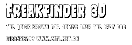 Freakfinder 3D.ttf字體轉換器圖片
