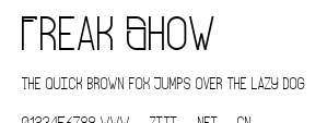 Freak Show.ttf字體轉換器圖片
