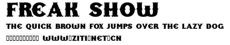 Freak Show.ttf字體轉換器圖片