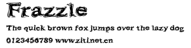 Frazzle.ttf字體轉換器圖片
