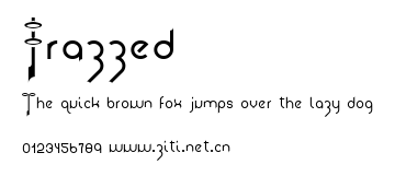 Frazzed.ttf字體轉換器圖片