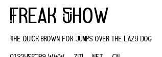 Freak Show.ttf字體轉換器圖片
