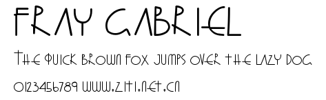 Fray Gabriel.ttf字體轉換器圖片