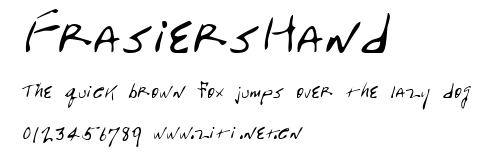 FrasiersHand.ttf字體轉換器圖片