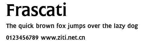 Frascati.ttf字體轉換器圖片