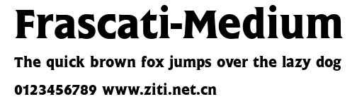 Frascati-Medium.ttf字體轉換器圖片