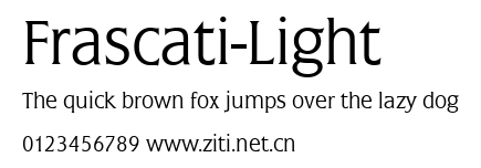 Frascati-Light.ttf字體轉換器圖片
