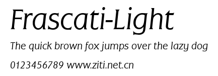 Frascati-Light.ttf字體轉換器圖片