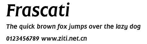 Frascati.ttf字體轉換器圖片