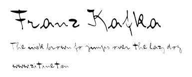 Franz Kafka.ttf字體轉換器圖片