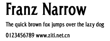 Franz Narrow.ttf字體轉換器圖片
