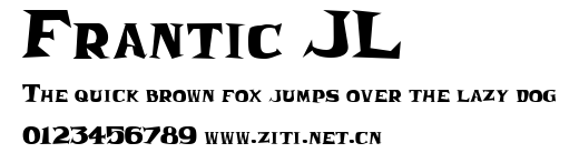 Frantic JL.ttf字體轉換器圖片