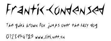 Frantic-Condensed.ttf字體轉換器圖片