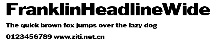 FranklinHeadlineWide.ttf字體轉換器圖片