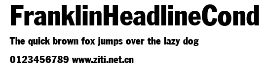 FranklinHeadlineCond.ttf字體轉換器圖片