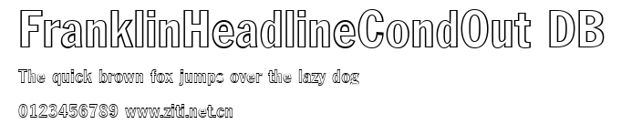 FranklinHeadlineCondOut DB.ttf字體轉換器圖片