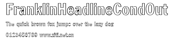FranklinHeadlineCondOut.ttf字體轉換器圖片