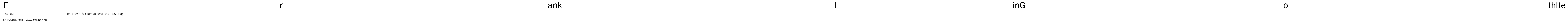 FranklinGothlte.ttf字體轉換器圖片
