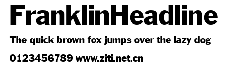 FranklinHeadline.ttf字體轉換器圖片