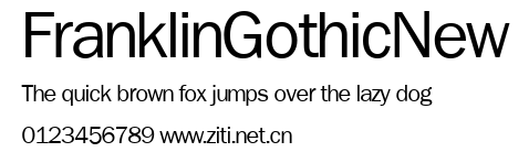 FranklinGothicNew.ttf字體轉換器圖片