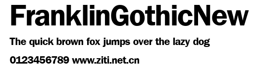 FranklinGothicNew.ttf字體轉換器圖片