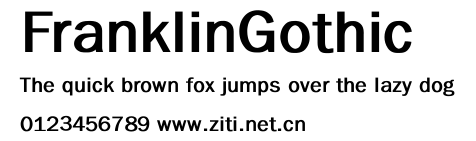 FranklinGothic.ttf字體轉換器圖片