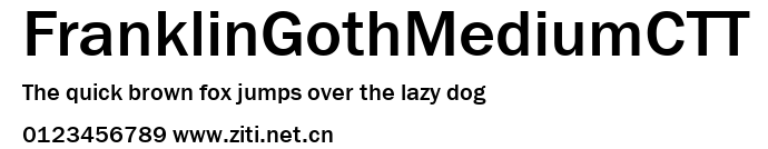 FranklinGothMediumCTT.ttf字體轉換器圖片