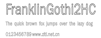 FranklinGothi2HC.ttf字體轉換器圖片
