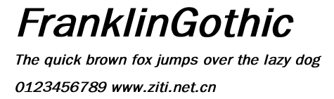 FranklinGothic.ttf字體轉換器圖片