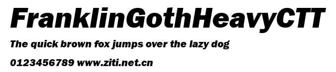 FranklinGothHeavyCTT.ttf字體轉換器圖片