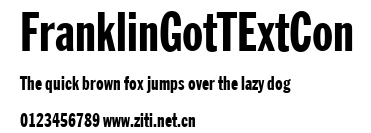 FranklinGotTExtCon.ttf字體轉換器圖片
