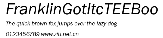FranklinGotItcTEEBoo.ttf字體轉換器圖片