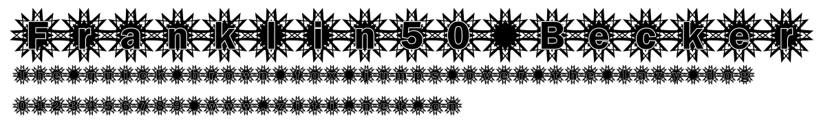 Franklin50 Becker.ttf字體轉換器圖片