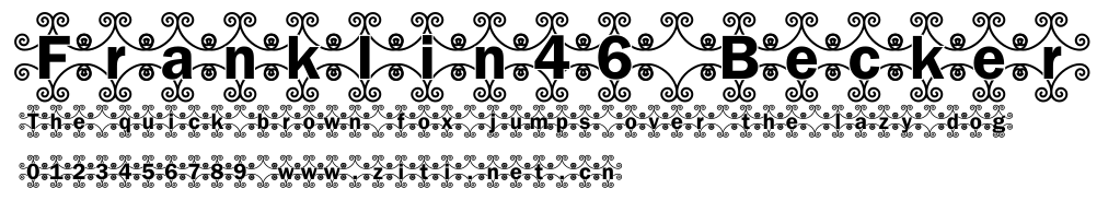 Franklin46 Becker.ttf字體轉換器圖片