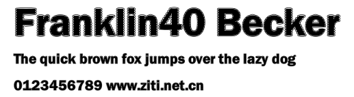 Franklin40 Becker.ttf字體轉換器圖片