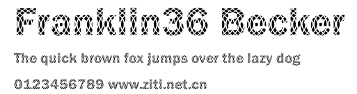 Franklin36 Becker.ttf字體轉換器圖片