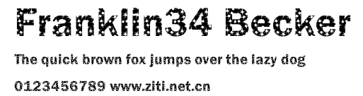 Franklin34 Becker.ttf字體轉換器圖片