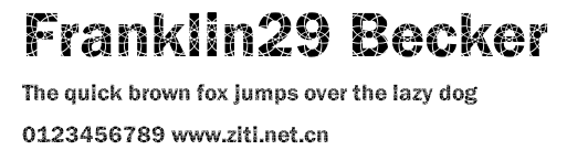 Franklin29 Becker.ttf字體轉換器圖片
