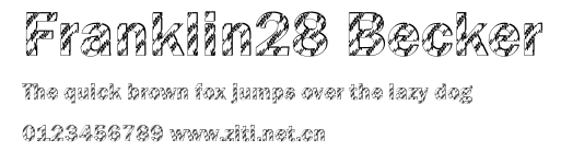 Franklin28 Becker.ttf字體轉換器圖片