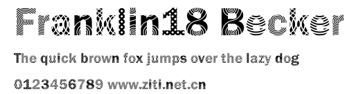 Franklin18 Becker.ttf字體轉換器圖片