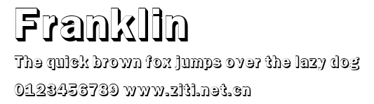 Franklin.ttf字體轉換器圖片