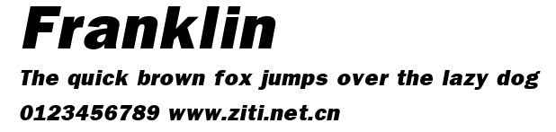 Franklin.ttf字體轉換器圖片