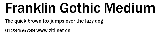 Franklin Gothic Medium.ttf字體轉換器圖片