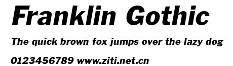 Franklin Gothic.ttf字體轉換器圖片