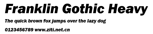 Franklin Gothic Heavy.ttf字體轉換器圖片
