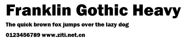 Franklin Gothic Heavy.ttf字體轉換器圖片