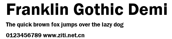 Franklin Gothic Demi.ttf字體轉換器圖片